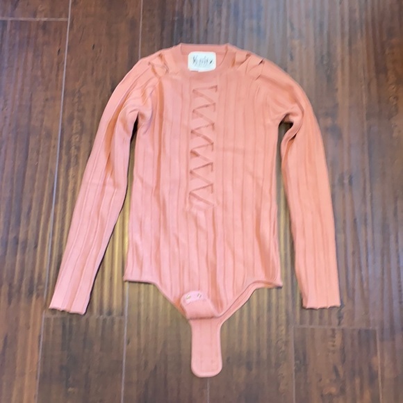 New For love and lemon bodysuit pink size Small same day shipping - Picture 1 of 12